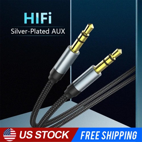 6ft 5mm aux audio nylon - aux,